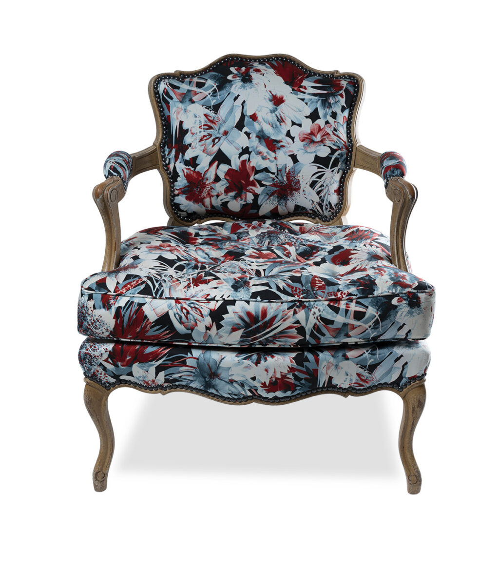 Fauteuil coussin boutonné Augustin - Gilles Nouailhac